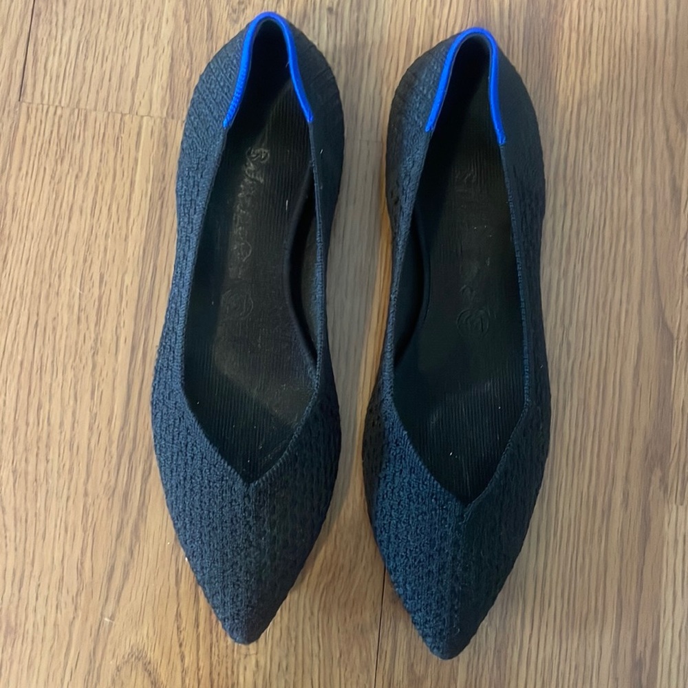 The Point Rothy’s black flats Size 9.5